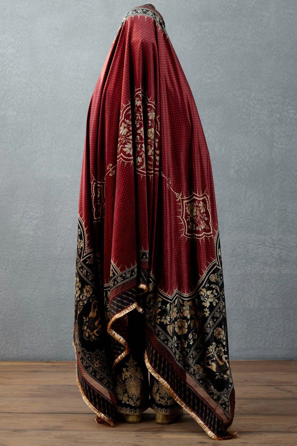 Torani Jet Black Bhagalpuri Printed Doshala 6 Torani Jet Black Bhagalpuri Printed Doshala - Image 6