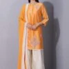 Varun Bahl Pret Orange Embroidered Kurta Set