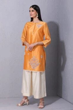Varun Bahl Pret Orange Embroidered Kurta Set -Echo Clothing Store vb pret 20 mor tp k 03 3