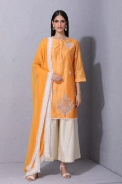 Varun Bahl Pret Orange Embroidered Kurta Set -Echo Clothing Store vb pret 20 mor tp k 03 4